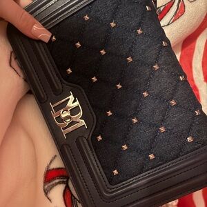 Navy Quilted Women's Bag